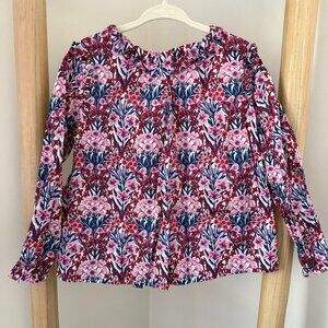 Jacadi Girls Liberty Print Long Sleeve Blouse, Size 4